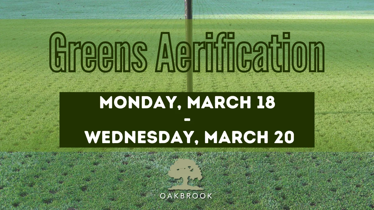 Urgent Notification – Golf Course Maintenance