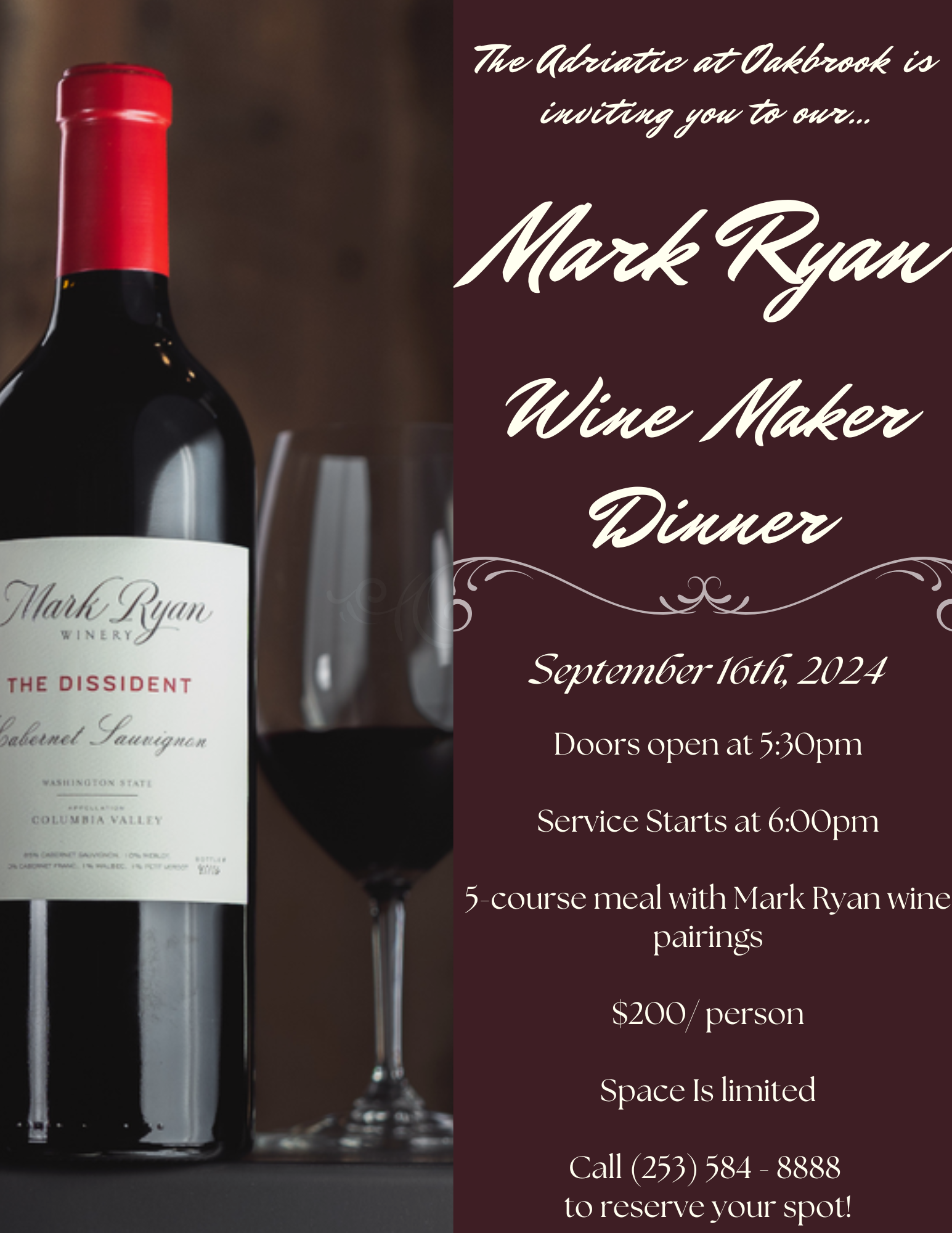 Mark Ryan Winemakers Dinner